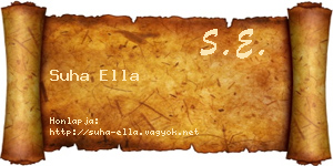 Suha Ella névjegykártya